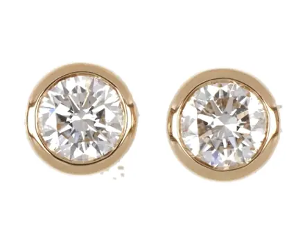 Round stud earrings, Catalogue no. CAT-E-055