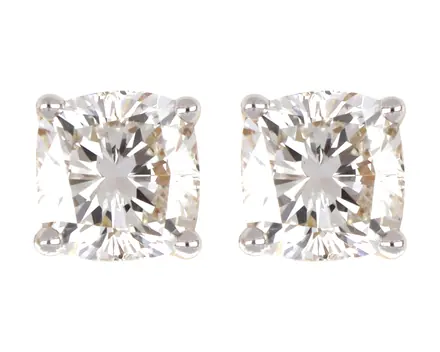Cushion stud earrings, Ref. SJR39883
