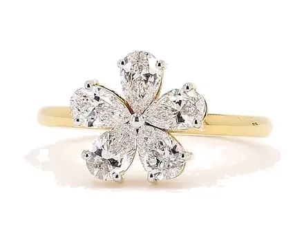 Flower-form cluster ring, Ref. SVN-R-020